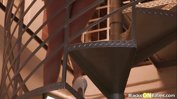 Big tits blonde deepthroating black cock