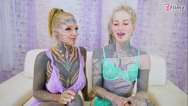 2 Hot Heavily Tattooed TEENS Hard FUCK world champion, ATM, gapes, facial